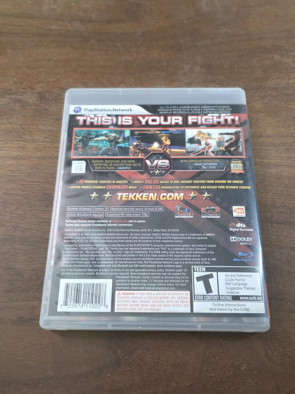 Sony PlayStation 3 Tekken 6 Video Game - Black and Orange Artwork - Picture 4 of 4
